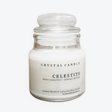 Load image into Gallery viewer, Celestite | Mystical Lotus Soy Candle