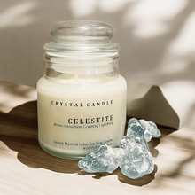 Load image into Gallery viewer, Celestite | Mystical Lotus Soy Candle