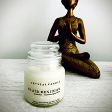 Load image into Gallery viewer, Black Obsidian | Sandalwood Soy Candle