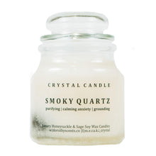 Load image into Gallery viewer, Smoky Quartz | Honeysuckle & Sage Soy Candle