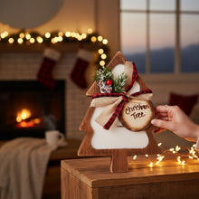 Load image into Gallery viewer, Wooden Dough Christmas Centrepiece Candle
