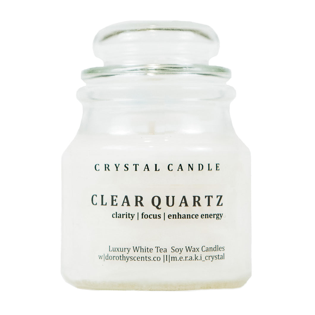 Clear Quartz | White Tea Soy Candle
